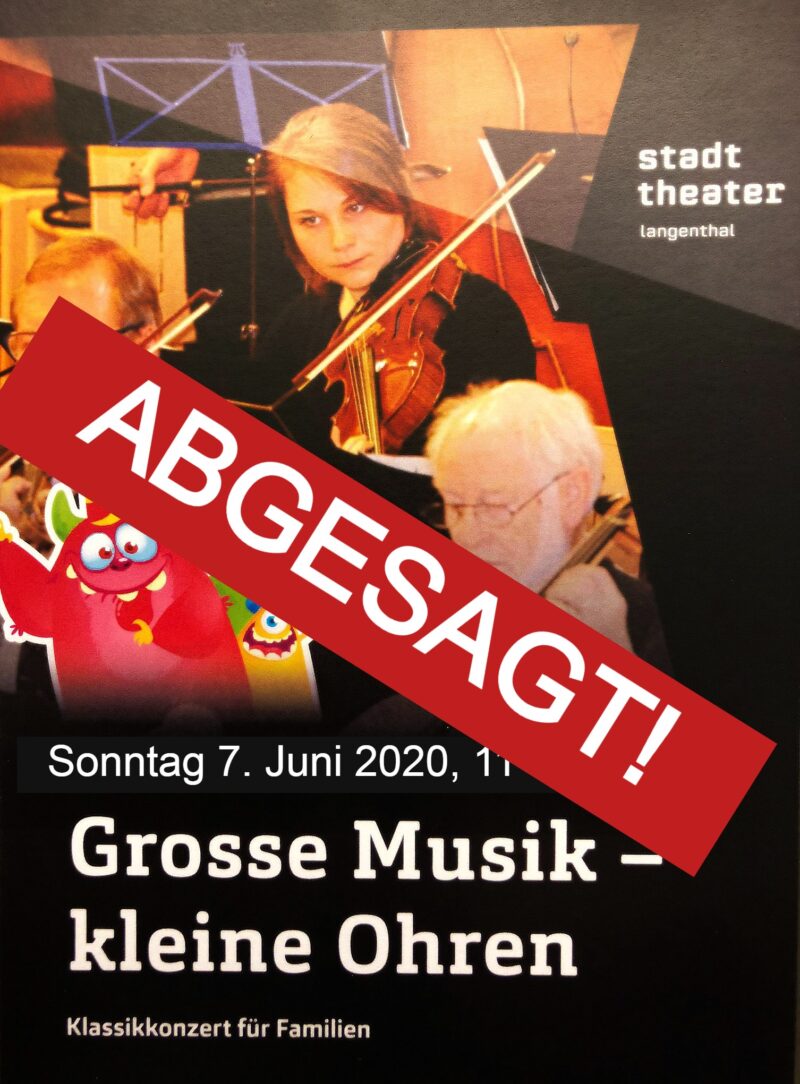 Kinderkonzert März 2020- Konzert wurde leider abgesagt!